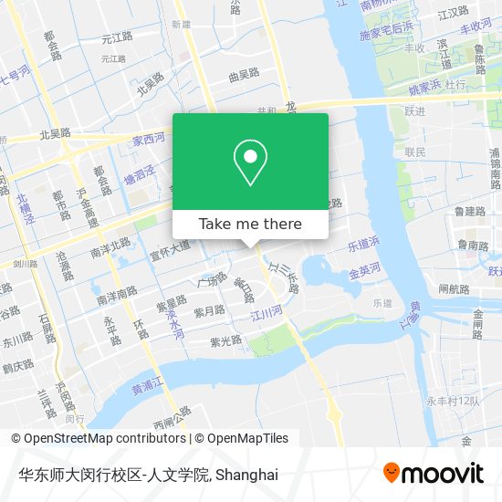 华东师大闵行校区-人文学院 map