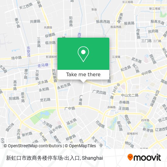新虹口市政商务楼停车场-出入口 map
