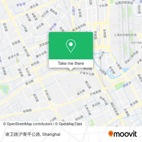 谢卫路沪青平公路 map