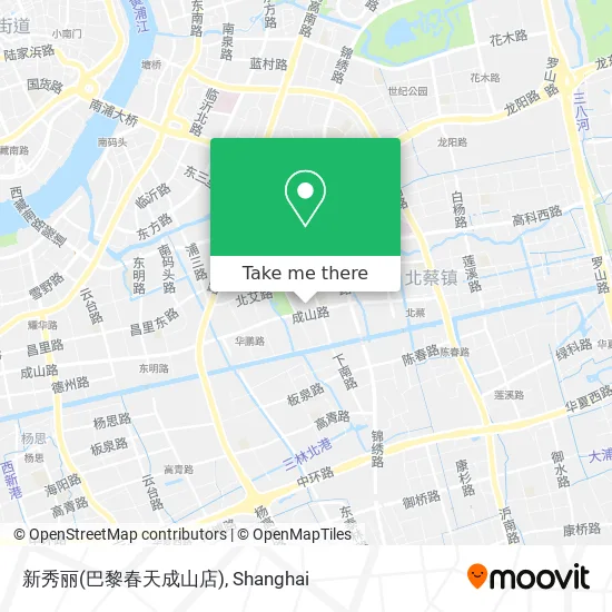 新秀丽(巴黎春天成山店) map