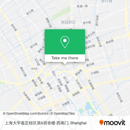 上海大学嘉定校区第6宿舍楼-西南门 map