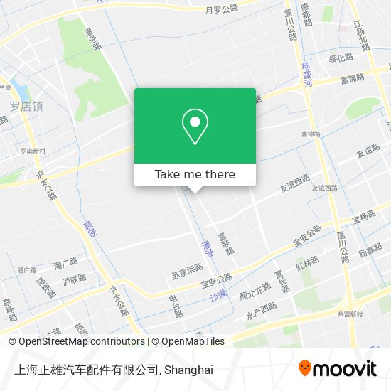 上海正雄汽车配件有限公司 map