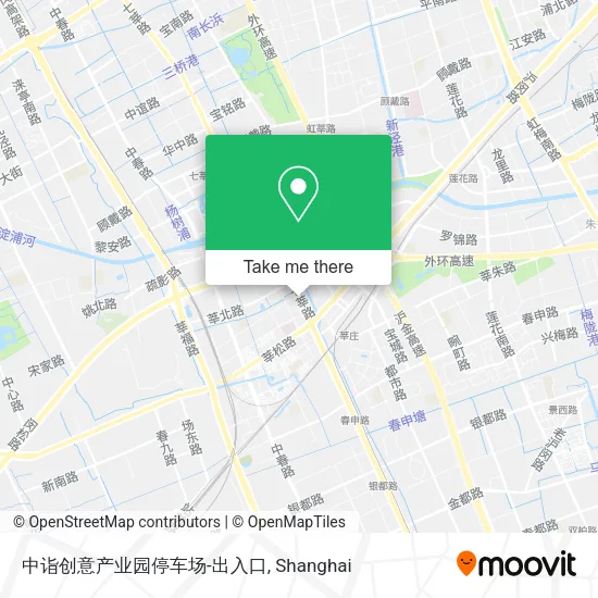 中诣创意产业园停车场-出入口 map