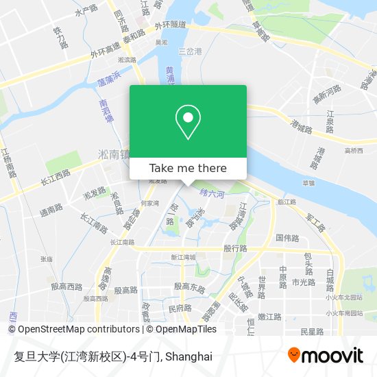 复旦大学(江湾新校区)-4号门 map