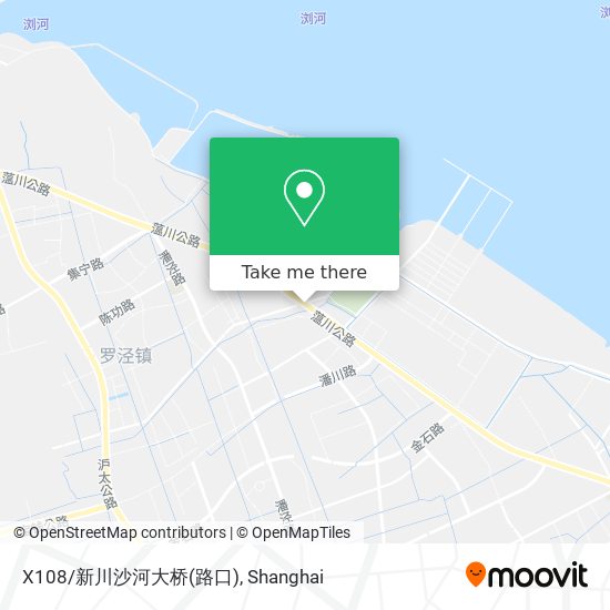 X108/新川沙河大桥(路口) map