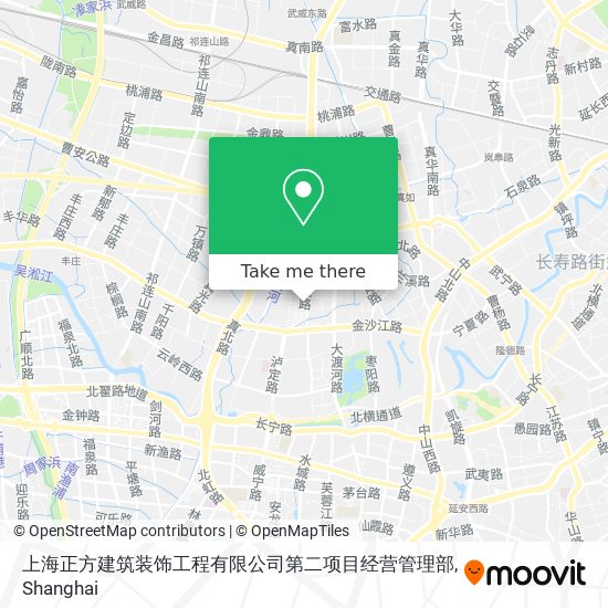 上海正方建筑装饰工程有限公司第二项目经营管理部 map