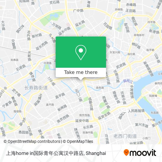 上海home in国际青年公寓汉中路店 map