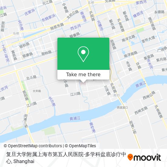 复旦大学附属上海市第五人民医院-多学科盆底诊疗中心 map