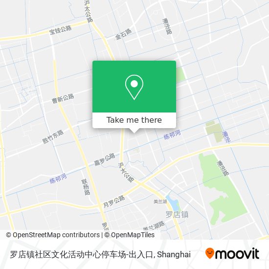 罗店镇社区文化活动中心停车场-出入口 map