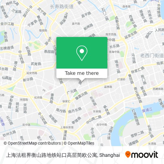 上海法租界衡山路地铁站口高层简欧公寓 map