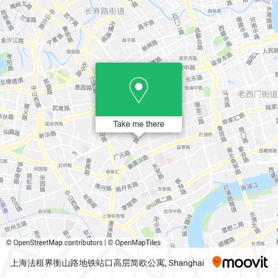 上海法租界衡山路地铁站口高层简欧公寓 map