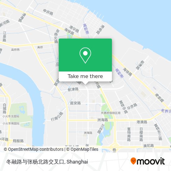 冬融路与张杨北路交叉口 map