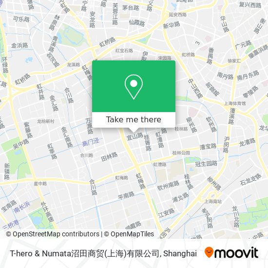 T-hero & Numata沼田商贸(上海)有限公司 map