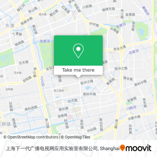 上海下一代广播电视网应用实验室有限公司 map