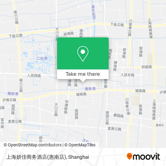 上海妍佳商务酒店(惠南店) map