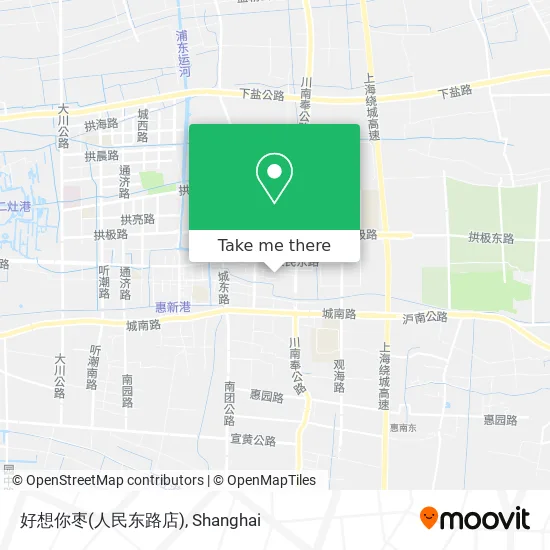 好想你枣(人民东路店) map