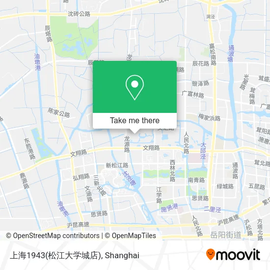 上海1943(松江大学城店) map