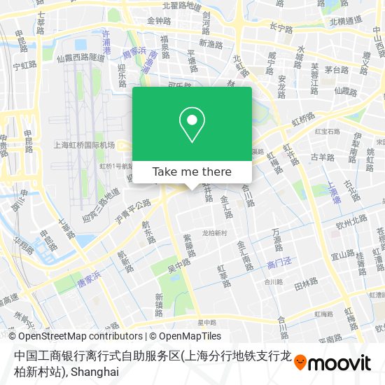 中国工商银行离行式自助服务区(上海分行地铁支行龙柏新村站) map