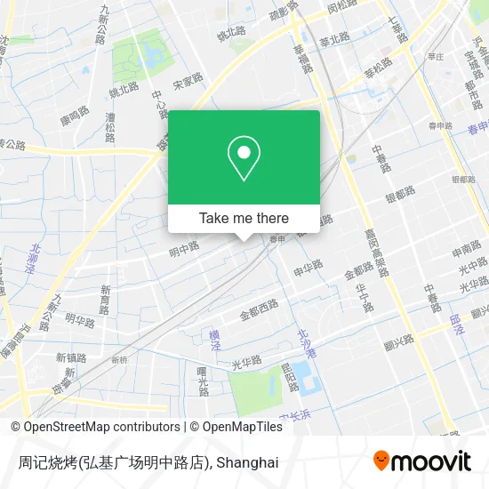 周记烧烤(弘基广场明中路店) map