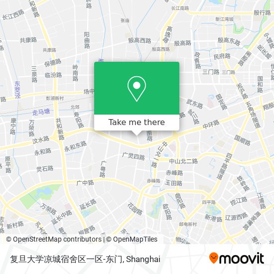 复旦大学凉城宿舍区一区-东门 map