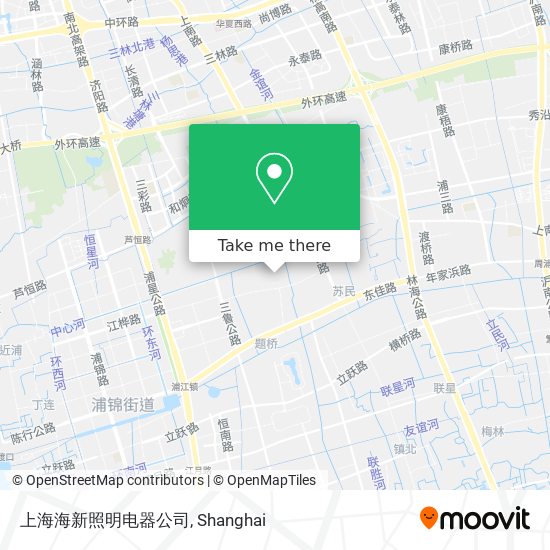 上海海新照明电器公司 map
