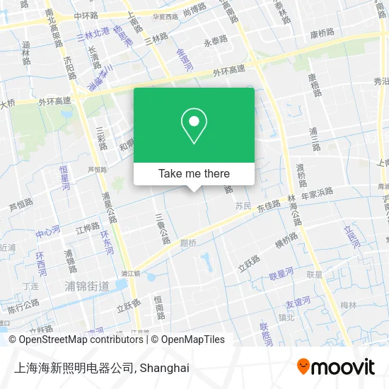 上海海新照明电器公司 map