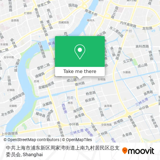 中共上海市浦东新区周家湾街道上南九村居民区总支委员会 map