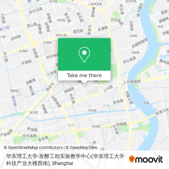 华东理工大学-发酵工程实验教学中心(华东理工大学科技产业大楼西南) map