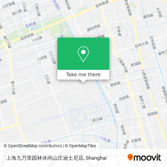 上海九万里园林休闲山庄迪士尼店 map