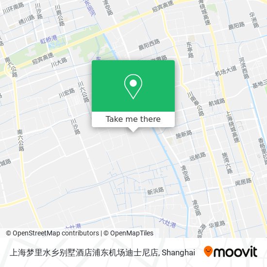 上海梦里水乡别墅酒店浦东机场迪士尼店 map