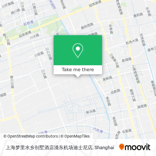 上海梦里水乡别墅酒店浦东机场迪士尼店 map