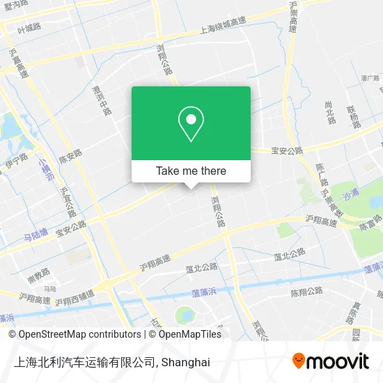 上海北利汽车运输有限公司 map