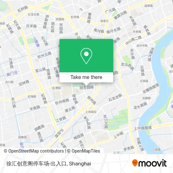 徐汇创意阁停车场-出入口 map