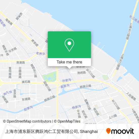 上海市浦东新区腾跃鸿仁工贸有限公司 map