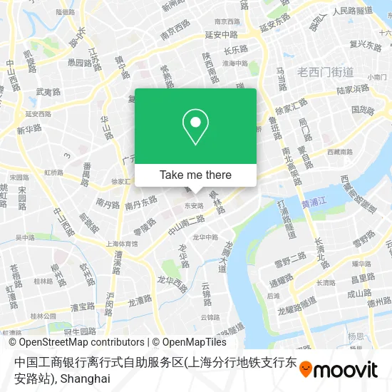 中国工商银行离行式自助服务区(上海分行地铁支行东安路站) map
