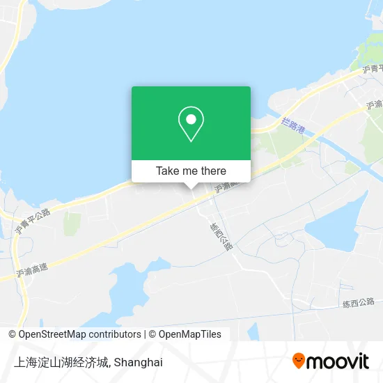 上海淀山湖经济城 map