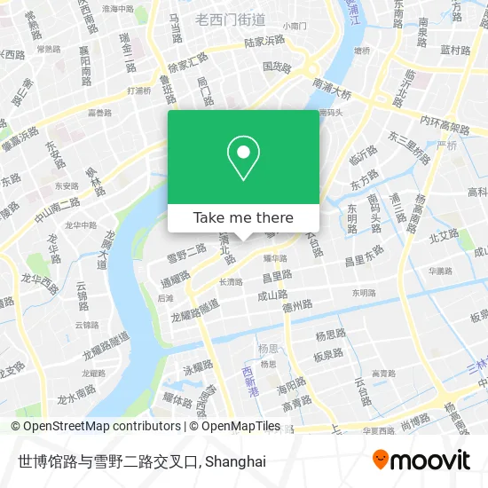 世博馆路与雪野二路交叉口 map