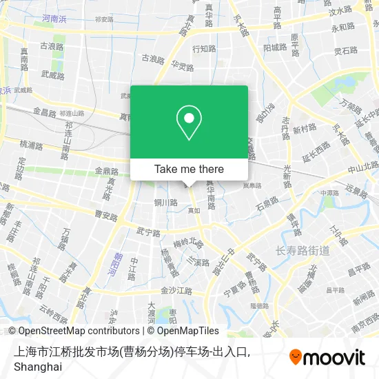 上海市江桥批发市场(曹杨分场)停车场-出入口 map