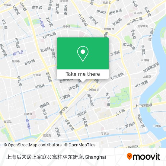 上海后来居上家庭公寓桂林东街店 map