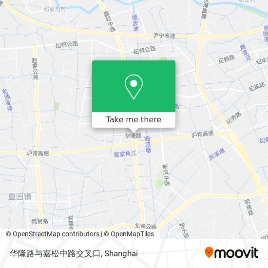 华隆路与嘉松中路交叉口 map