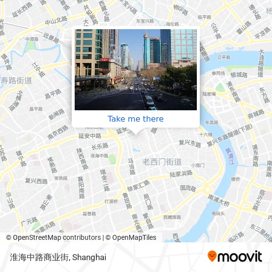 淮海中路商业街 map