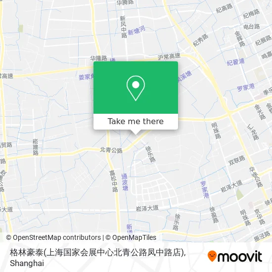 格林豪泰(上海国家会展中心北青公路凤中路店) map