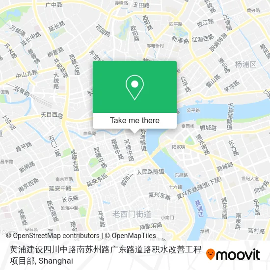 黄浦建设四川中路南苏州路广东路道路积水改善工程项目部 map
