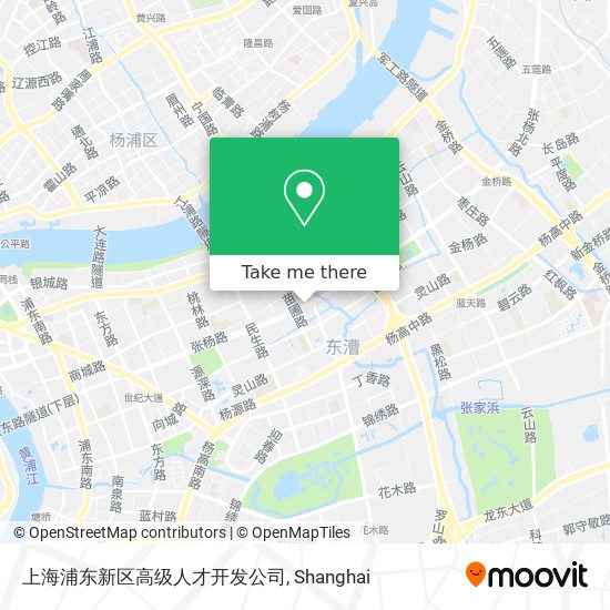 上海浦东新区高级人才开发公司 map