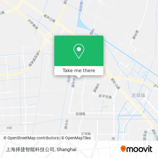 上海择捷智能科技公司 map