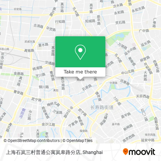 上海石岚三村普通公寓岚皋路分店 map