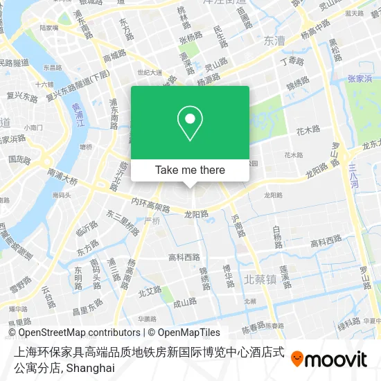 上海环保家具高端品质地铁房新国际博览中心酒店式公寓分店 map