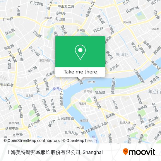 上海美特斯邦威服饰股份有限公司 map