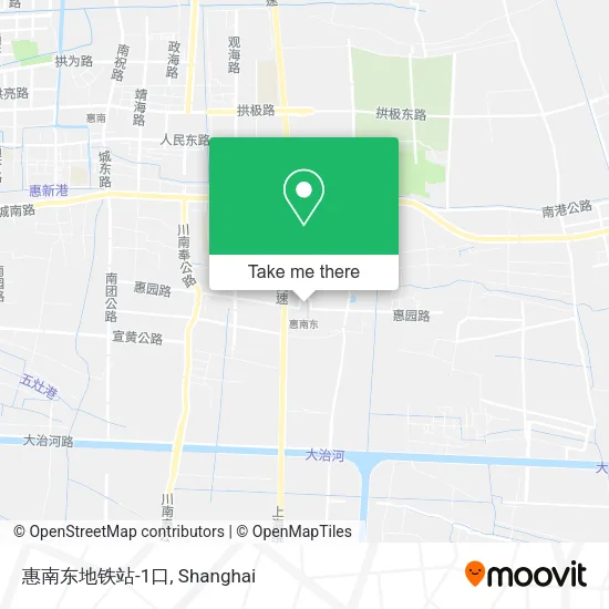 惠南东地铁站-1口 map