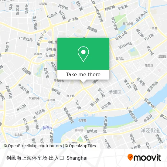 创邑海上海停车场-出入口 map